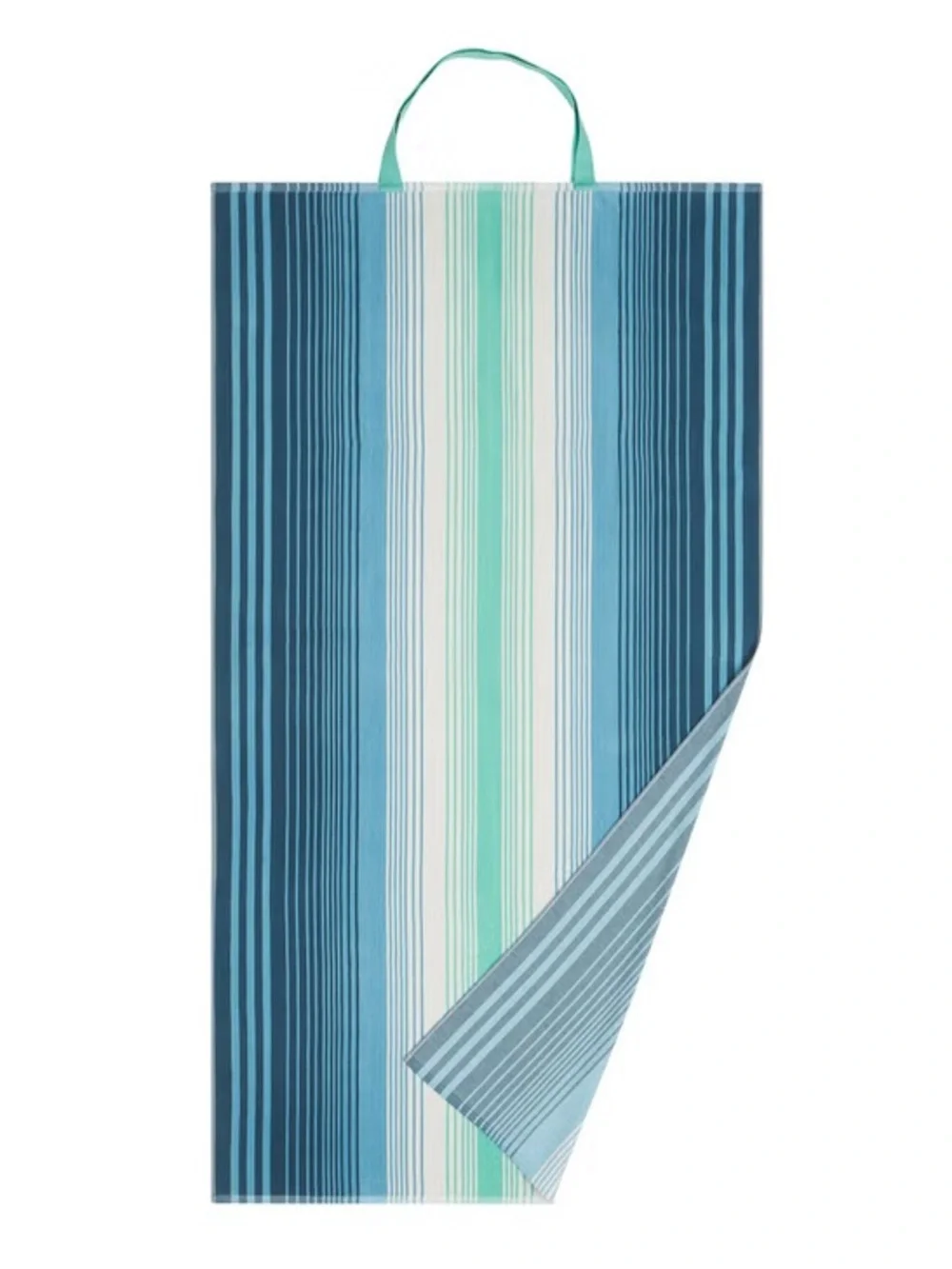 2-in-1 Beach Towel and Tote Bag, Blue- NWT